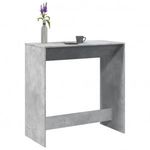 betonszürke szerelt fa bárasztal 102 x 50 x 103, 5 cm fotó