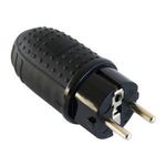 Commel földelt dugvilla, schuko 16 A 250 V Gumi IP44 fotó