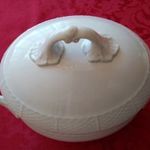 Herendi antik leveses tál fehér porcelán, nagyon szép, hibátlan, makulátlan fotó