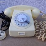 CB667 fehér tárcsás telefon fotó