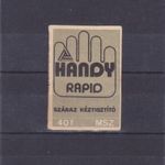 Magyar gyufacímkék: HANDY RAPID kézmosószer 1974. (K.sz..3184.) fotó