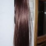 Womens fashion tresszelt póthaj h.55cm barna műhaj dús copfnak is Új (14) fotó