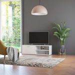 fehér szerelt fa TV-szekrény 120 x 34 x 37 cm fotó