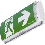 B-SAFETY BR561030 LED-es menekülési útvonal vészvilágítás Fali felépítés szerelés Kimenet, Mentés... fotó