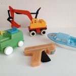 Retro műanyag trafikos játékok / tarfikos csomag, pótlásra, javításra, HIÁNYOSAK fotó