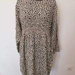 Hosszított eredeti ZEEMAN drapp-fekete, gumis MOLETTI felső, tunika, UK 18-20, XL, 46-48 fotó