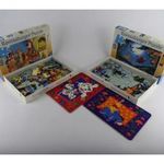 1V615 Régi Disney puzzle kirakó csomag 4 darab fotó