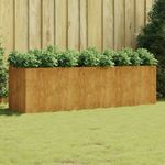 corten acél kerti magaságyás 280x80x80 cm fotó