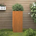 corten acél növénytartó 32x29x75 cm fotó
