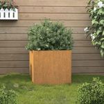 corten acél növénytartó 32 x 30 x 29 cm fotó