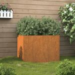 corten acél növénytartó 62x47x46 cm fotó