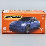 Tesla model Y 1: 64 Matchbox kék D fotó