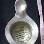 SZECESSZIÓS ART NOUVEAU EZÜSTÖZÖTT TEA TEASZÜRŐ RENDKÍVÜLI TÁLALÓESZKÖZ fotó