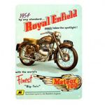 Vintage Dekor Fémtábla, dombornyomott '1954 by any standard... Royal Enfield Meteor 700'... fotó