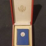 NAGYON RITKA HERENDI PORCELÁN MINI KÖNYV EREDETI DOBOZÁBAN PORCELÁN PLAKETTEL fotó