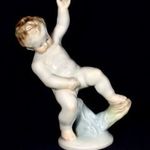 HERENDI PUTTÓ ... HIBÁTLAN PORCELÁN FIGURA SZOBROCSKA ! fotó