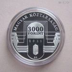 Magyarország 3000 Forint 2011 PP = PROOF / Nagy ezüst / Soros elnökség / Ritkább R! fotó