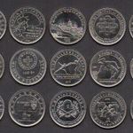 50 forint emlékérmék 2004-2021 15 db (teljes) fotó