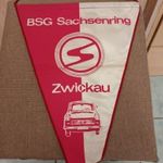 DDR TRABANT ZWICKAU NAGYMÉRETŰ RITKA ZÁSZLÓ TRABANT GYŰJTŐI KINCS! 28X40 EREDETI KORABELI!W fotó