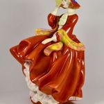 LÁNY SZÉLBEN ... ROYAL DOULTON PORCELÁN SZOBOR X fotó