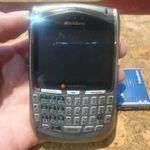 Retro blackberry 8700v mobiltelefon szép állapotban fotó