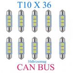 10db/csomag CANBUS 3SMD LED SMD-CD36mm-3SMD Szofita fotó