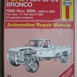 Ford F-100, F-150, F-250, F-350, Bronco javítási könyv (1980-1996) Haynes fotó