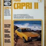 Ford Capri II 1300, 1600, 2000 javítási könyv fotó