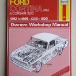 Ford Cortina Mk I és Corsair 1500 javítási könyv (1962-1966) Haynes fotó