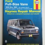 Ford Econoline full-size van benzines javítási könyv (1969-1991) Haynes fotó