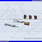 MERCEDES C W202 1997.05-2000.05 Zár A043343 tetőcsomagtartóhoz ATERA fotó