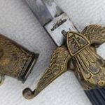 Horthy ejtőernyős levente tiszti dísz tőr Pápa 1944 fotó