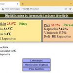 Wifis páratartalom és hőmérséklet szabályozó fotó
