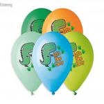 Dinoszaurusz Let's Dino Party léggömb, lufi 5 db-os 13 inch (33 cm) fotó