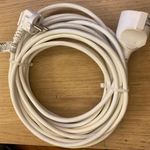 Hálózati hosszabbító kábel fehér 13A max 10m 3g1, 5mm2 használt 1Ft-ról fotó
