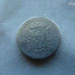 EZÜST BELGA 50 CENTIMES, 1886. 1 DB. 2, 5 GR. HASZNÁLTABB fotó