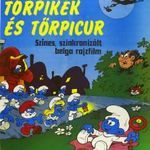 Eredeti régi filmplakát: HUPIKÉK TÖRPIKÉK ÉS TÖRPICÚR Peyo 1988 belga rajzfilm fotó