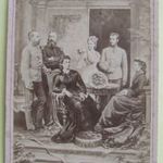 Erzsébet királyné, Ferenc József, Rudolf trónörökös, belga királyi pár antik kabinet fotó 21080812 fotó