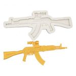 Szilikon fondant és marcipán mintázó-Ak-47 fegyver fotó