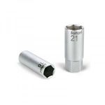 FORTUM gyertyakulcs dugófej 1/2', 61CrV5; 21mm, gumírozott FORTUM fotó