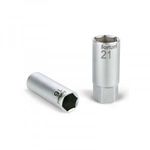 FORTUM gyertyakulcs dugófej 1/2', 61CrV5; 21mm, gumírozott FORTUM fotó