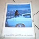 OPEL KADETT COUPÉ 12 OLDALAS PROSPEKTUS 1960-AS ÉVEK fotó