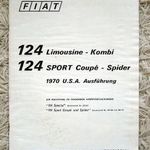 Autóprospektus: Fiat 124 Limousin – Kombi, 124 Sport Coupe - Spider (No.157) fotó