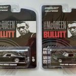 Greenlight Hollywood - Bullit - Steve McQueen - Ford Mustang - Dodge Charger 1968 fotó