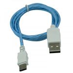 Prémium Adat- és Töltőkábel, USB-C/USB csatlakozó, többszínű villogó LED fény, 2A gyorstöltés, 1 ... fotó