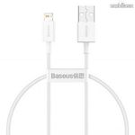 BASEUS SUPERIOR adatkábel és töltő - FEHÉR - USB / Lightning, 2.4A, gyorstöltés támogatás, 25cm h... fotó