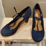 Clarks törpesarkú velúr női cipő (gardróbürítés!) fotó
