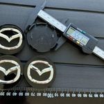 Új Mazda 56mm 4db Alufelni Felni Kupak Közép Felniközép Kerékagy Felnikupak Embléma Sapka G22C37190A fotó