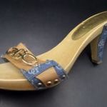 Guess by Marciano Cloth Sandals (eredeti) 38 BTH: 25 cm utcai fapapucs / klumpa fotó