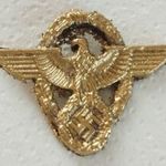 Harmadik Birodalom II. vh. német náci horogkeresztes RENDŐR tiszti sapka jelvény fotó